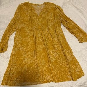 Old Navy Womens Long Sleeve Flowy Dress
